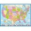 EuroGraphics- Map of The USA Puzzle, 6000-0788, Coloris Assortis, 48 x 68 cm