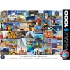 Puzzle Eurographics - Globetrotter mondial, 1000 pièces