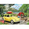 Eurographics Puzzle 550 pièces : Boîte métal : Coccinelle camping (VW Beetle)