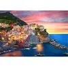 Puzzle 2000 pièces : Coucher de soleil à Manarola - Italie