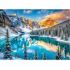 Puzzle 1000 pièces : Le lac Moraine en hiver