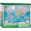 EurographicsPuzzles - Carte du monde - puzzle - 2000 pièces