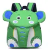 Non communiqué Sacs À Dos D'Éléphant De Bande Dessinée 3D D'Enfants Verts De Maternelle