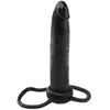Anal Fantasy Pipedream - Gode avec anneau pénien pour double pénétration - Noir