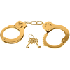Menottes Dorées Metal Cuffs Fetish Fantasy Gold