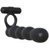 Fantasy C-ringz Cockring & gode Posable Partner Double Penetrator Noir