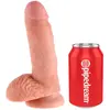 King Cock Gode de 17 cm avec testicules - Couleur Chair