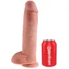 King Cock 27,5 cm Gode avec testicules Couleur chair
