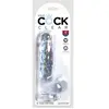 King Cock Gode Transparent Réaliste avec Testicules - Clear 6
