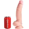 Gode avec Testicules 20,3 cm Fat Triple Density King Cock Plus 3D