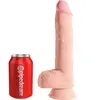 Pipedream Gode XXL avec Testicules 25,4 cm Fat Triple Density King Cock Plus 3D