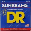 DR NMR-45 - Sunbeam - Nickel Plated, jeu guitare basse, Medium 45-105