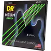 DR Strings NEON 45-125 Jeu de Cordes pour Guitare Basse Vert