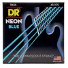 DR NBB-45 - Hi-Def Neon - Blue, jeu guitare basse, Medium 45-105