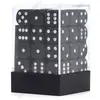 iello Iello Chessex - Set De 36 Dés 6 - Opaque - Noir/Blanc