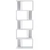 Bibliothèque Rebecca Mobili - Blanc - 5 étagères - 172,5x60x24,5 cm