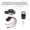 Récepteur de télécommande sans fil de treuil pour 1/10 scx10 d91 rc crawler noir