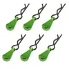 6pcs set clips de corps + support en aluminium pour modèles rc 1/10 à ...