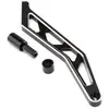 Losi Chassis brace, rear, black, aluminum mtxl