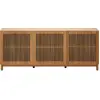 Homifab - Buffet 3 portes bois/frêne 160 cm - Umea