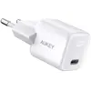 AUKEY - Chargeur Mini USB-C Power Delivery 20W - Blanc