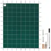 Vevor Bache Piscine Rectangulaire 5,5x10,4m Couverture Protection Piscine pp contre Debris Neige Protege Piscine Maille Serree Ressort Inox Boulon Sol