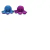 Animal en peluche de Poulpe Flip Double Face 16cm-Bleu et violet