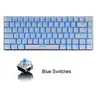 Ak33 Clavier Mécanique Bleu Noir Interrupteur 82 Touches Pour Le Jeu B...