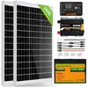 ECO-WORTHY 240W 12V Kit Solaire Complet Avec Batterie, 0,96KW/Jour Sys...