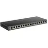 D-Link DGS-1016S Non-géré Gigabit Ethernet (10/100/1000) Noir