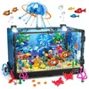 Jeu de construction d'aquarium avec lumière LED - HOGOKIDS - 725 pièce...