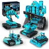 Robot télécommandé HOGOKIDS 5 formes - Jeu de construction 444pcs - Co...