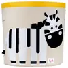 3 Sprouts Sac à jouets Zebra - Tissu