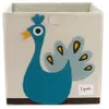 3 Sprouts - Cube de rangement Paon - ELEMENTS FOR KIDS
