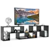 CostwayMeuble TV 3 Pièces 134-180x30x43cm Combination Libre pour Télév...