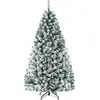COSTWAY Sapin de Noël 180CM 600 Branches à Flocons de Neige Matière PV...