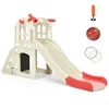 Toboggan 6 en 1 pour Enfant - Glisse de 140 cm - avec Panier de Basket...