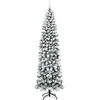 COSTWAY Sapin de Noël/Arbre de Noël Artificiel à Flocons de Neige 230 ...