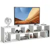 Costway Meuble Tv-Banc Tv 3 Pièces Pour Télévision Jusqu¿À 65", Combination Libre, Pour Salon, Chambre Et Bureau, Blanc