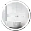 COSTWAY Miroir de Salle de Bain Rond LED Dia. 60 cm - Luminosité et Te...