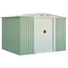 COSTWAY Abri de Jardin en Métal 9.2m³ 205 x 257x 175,5cm Toit Galvanis...