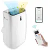 GOPLUS Climatiseur Mobile 14000BTU - Fonction Chauffage - Minuterie - Mode Nuit - APP - 40m2 - avec évacuation[Classe énergétique