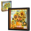 HOGOKIDS 3D Kit de construction tournesols 807 pièces cadre mural lumi...