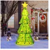 Décoration de Sapin de Noël Pliable de 190 cm, Arbre de Noël Pré-éclai...