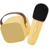Lalarma Boîte karaoké enceinte et micro Jaune