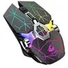 Souris De Jeu Sans Fil X13 Dual Mode 2.4G + Gamer Rechargeable Usb Blu...