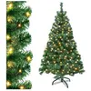 Sapin de Noël artificiel - HENGMEI - 180 cm - Éclairage LED - PVC de h...