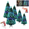 Sapin de Noël - XMTECH - 210cm - PVC - Fibre Optique Multicolore - Sup...