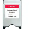 Lecteur de cartes Transcend Adaptateur CompactFlash vers PCMCIA Argenté