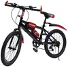 OUKANING Vélo enfant de montagne - 20" VTT - ROUGE - double Frein de stationnement